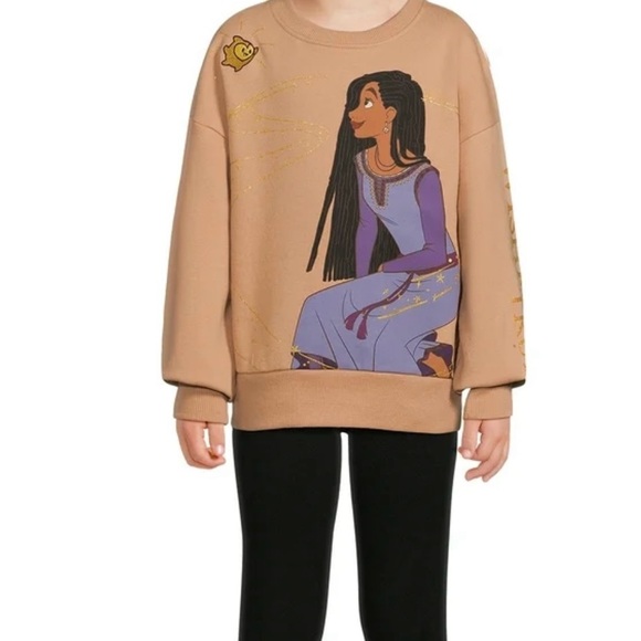 Disney Tan Sweatshirt with Purple and Gold Design - Picture 2 of 14